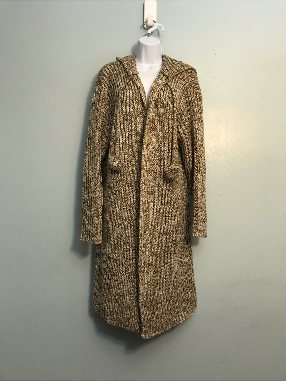 Lemo Men’s Marled Tan & Cream Cardigan Sweater